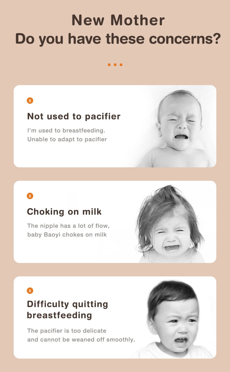 MAMIJOY Baby Pacifier 4PCS PP Round Head Cross Hole Food Grade Silicone For 0-6 Month Newborn Pacifier Baby Nipple BPAFREE BY05