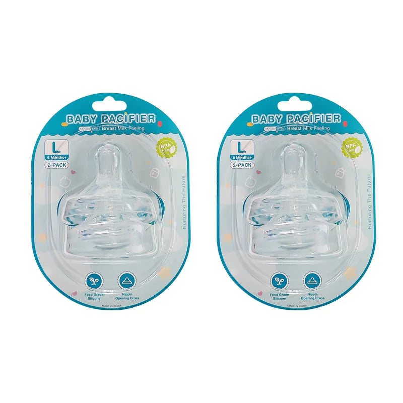 MAMIJOY Baby Pacifier 4PCS PP Round Head Cross Hole Food Grade Silicone For 0-6 Month Newborn Pacifier Baby Nipple BPAFREE BY05