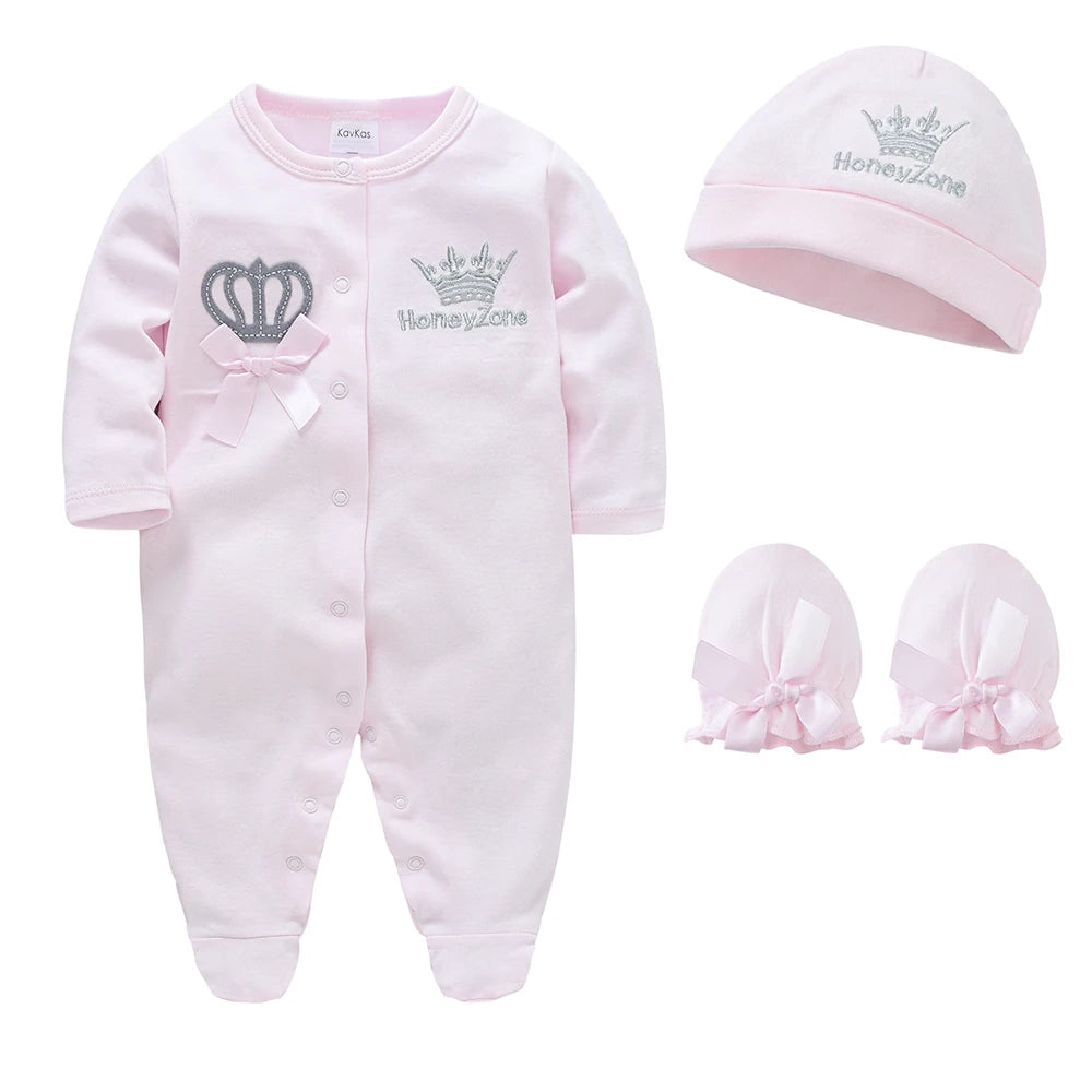 4PCS/lot White Baby Clothes Set Boys Roupa De Bebes Baby Girls Clothing Plain Baby Clothing Sets Rompers Newborn Cotton 0-9M