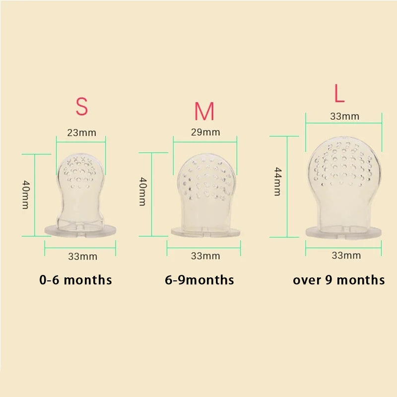 Baby Nipple Fresh Food Nibbler Infant Nipple Soother Toddler Pacifier Feeder For Fruits Food Feeding Pacifier Bottles