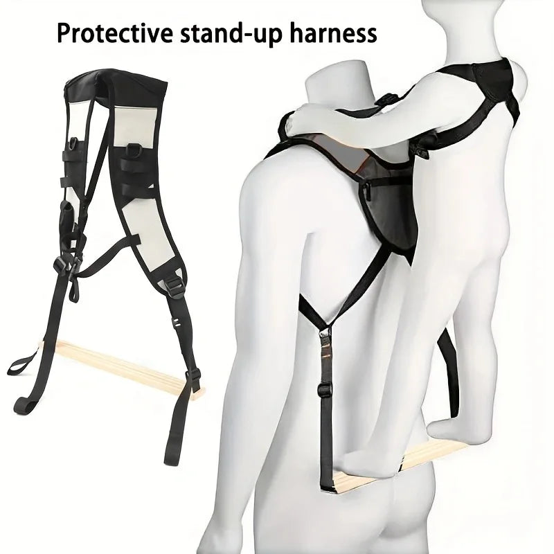 Ergonomic Baby Carrier with Standing Assist Footrest Outdoor Hiking Backpack Front Facing Carrier Infant Toddler Parent Hands