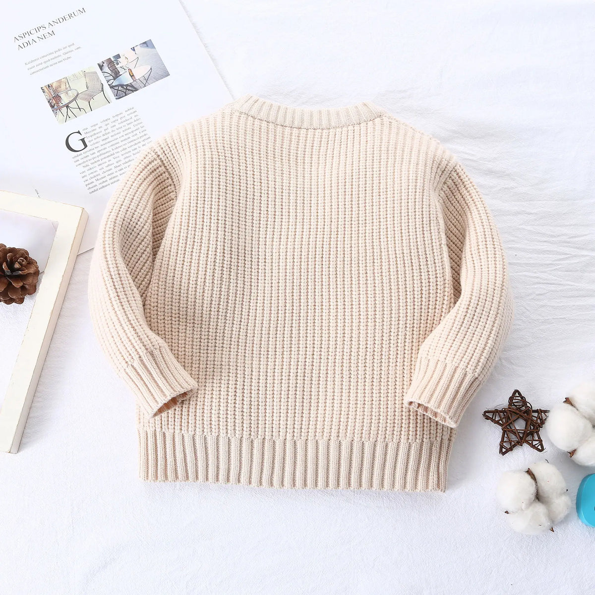 0-6Yrs Baby Boys Sweaters Spring Autumn Children Solid Color Basic Warm Knit Sweater Kids Girls Baby Pullover Sweaters Clothes
