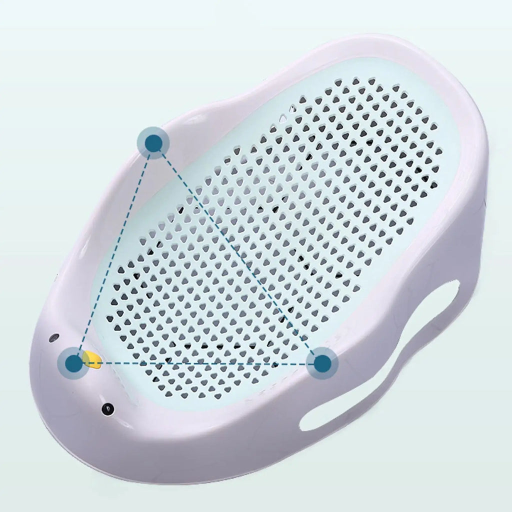 Baby Bath Support Portable Soft Non-Slip Lounger for 0-6 Months Infant blue