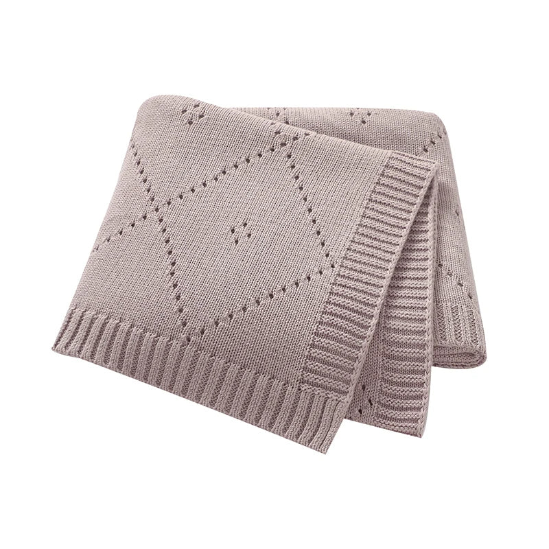 90*70cm Cotton Baby Blankets Knit Newborn Boys Girls Sleeping Covers Stuff for Stroller Bed Best Comfort Infant Toddler Cellular