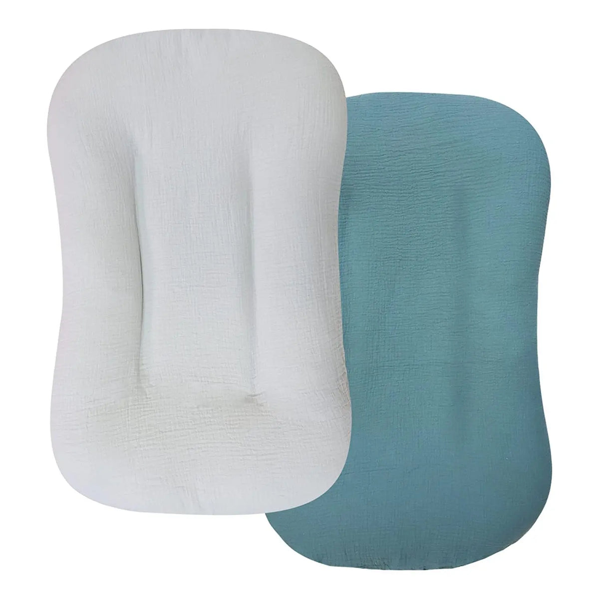 Baby Lounger Covers Muslin Soft and Breathable Slipcover for Snuggle Me Lounger Machine Washable &Zipper-Free for Safe Daily Use