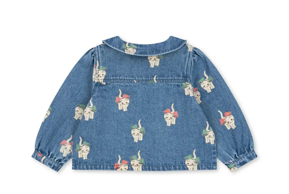26 KS Toddler Girls Denim Overalls Boys Lemon Jacket Jeans Girl Cat Vest Dress Children Clothes Set Kids Fashion Outerwear Pants