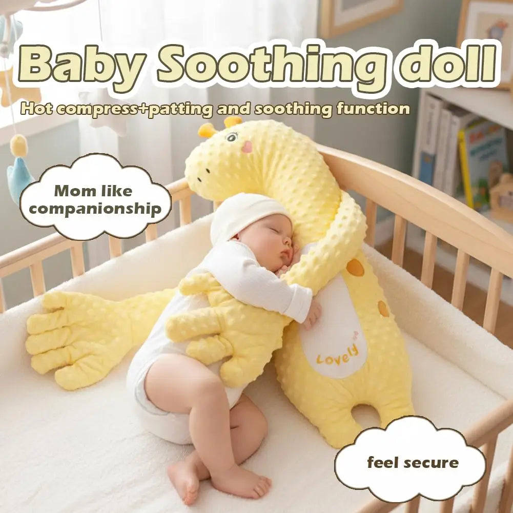 Cartoon Baby Sleeping Patting Doll with Soothing Palm Remote Control Electric Baby Hand Pillow Soothing Palm Patting For Toddler