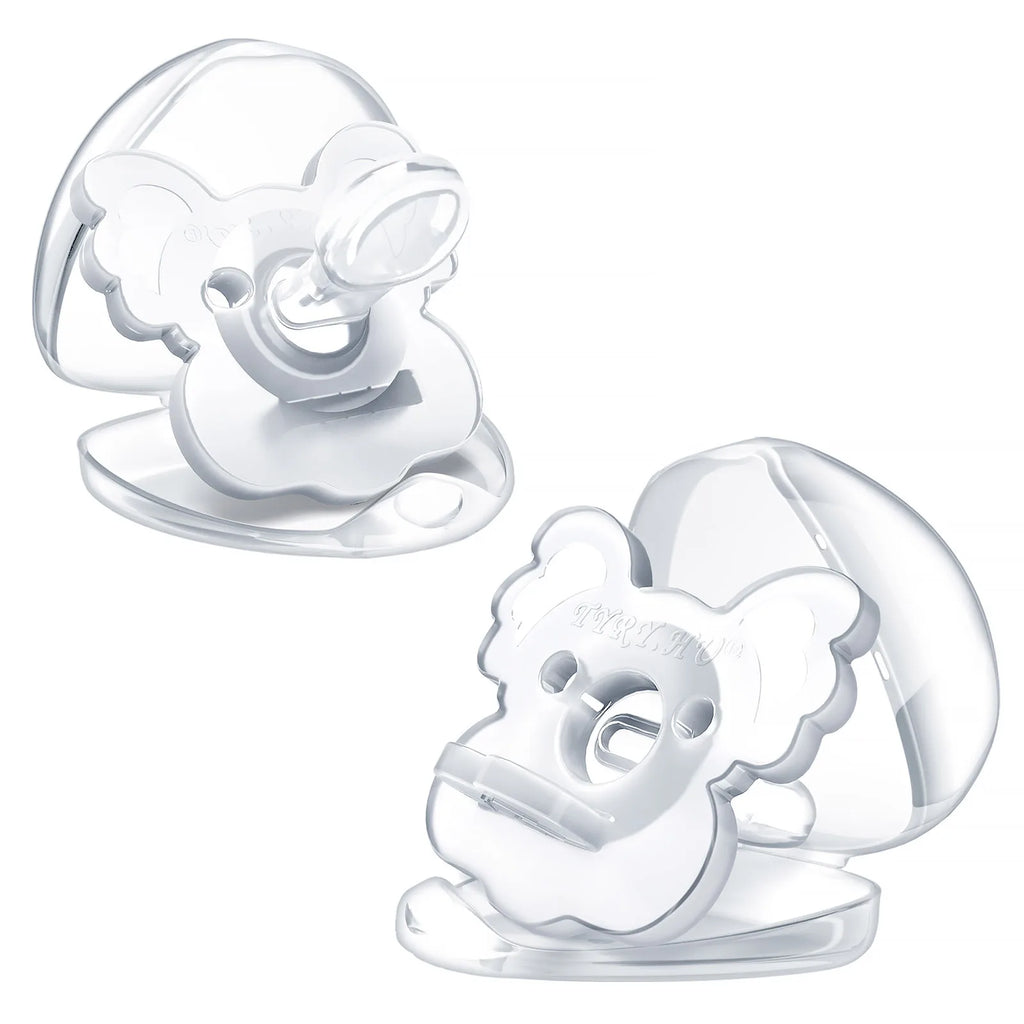 TYRY.HU 2PCS Koala Silicone Baby Pacifier Food Grade Newborn Soother Solid Color Silicone Nipple Dummies for Bebe
