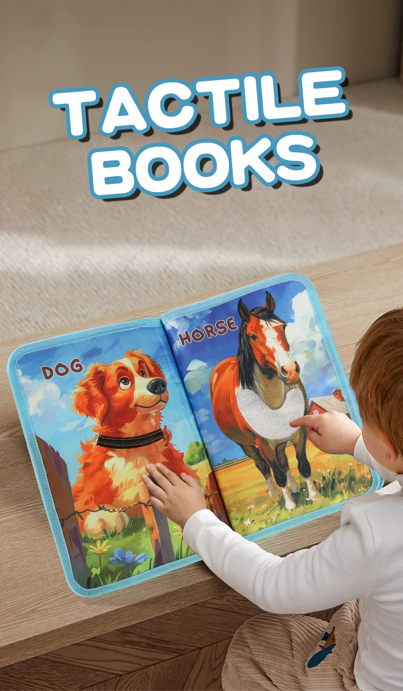 Children's Enlightenment and Early Education Cognitive Picture Books Simulated Animals Unstoppable 3D Books Touch Books Farm