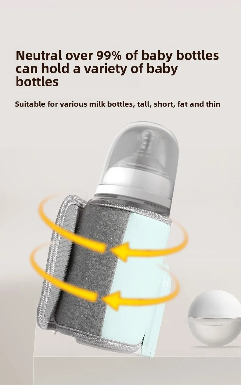 USB Baby Milk Warmer Baby Nursing Cup Heater Portable Smart Temperature Control Bottle Warmer Sleeve Outdoor Travel Accessories