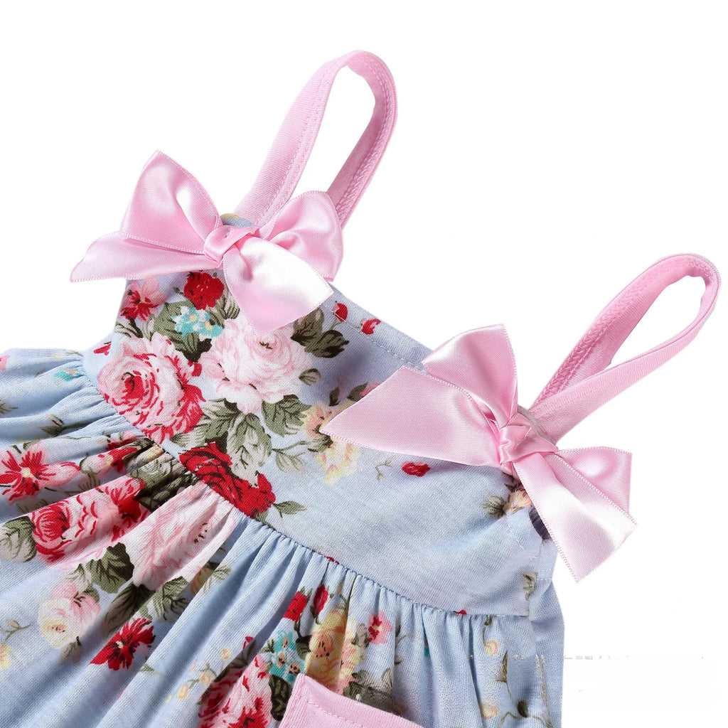 2025 New Born Baby Girl Clothes Baby Suit Overall Floral Clothes Set 3-24m Cotton Sleeveless Toddler Infant Ruffle Tops + Shorts