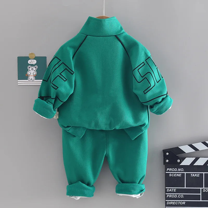 New Spring Autumn Baby Clothes Suit Children Boys Jacket Pants 2Pcs/Sets Kids Girls Clothing Infant Costume Toddler Tracksuits