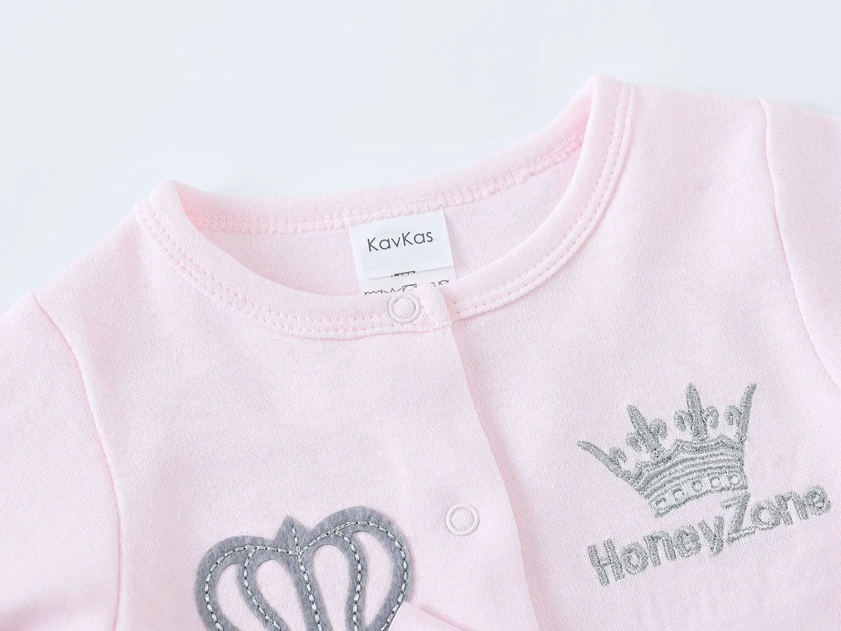 100% Cotton Newborn Autumn & Winter Long-sleeved Rompers Set 0-12M Baby Clothes Set Bodysuits One-Pieces Winter Baby Clothes