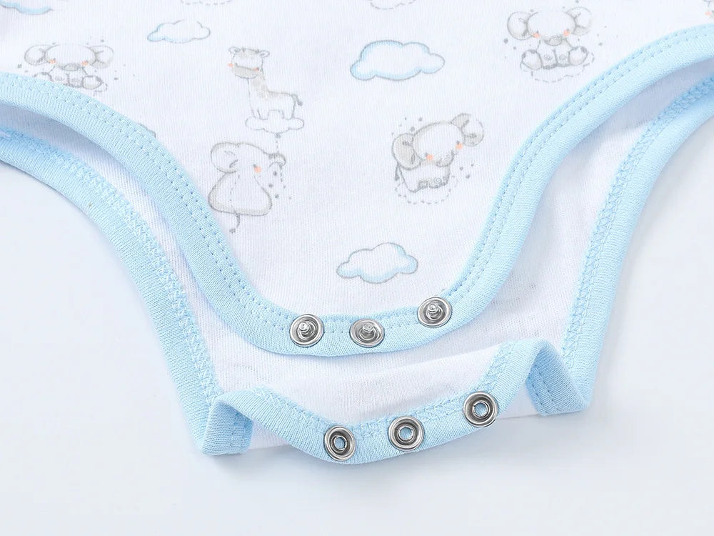100% Cotton Newborn Autumn & Winter Long-sleeved Rompers Set 0-12M Baby Clothes Set Bodysuits One-Pieces Winter Baby Clothes