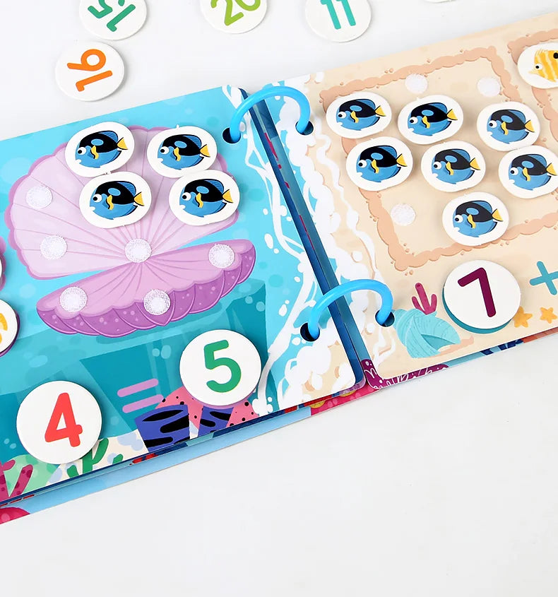 Montessori Baby Busy book My First Quiet Book Paste Early Learning Education Ty Children Toy Matching Game for Babies 2 3 Years