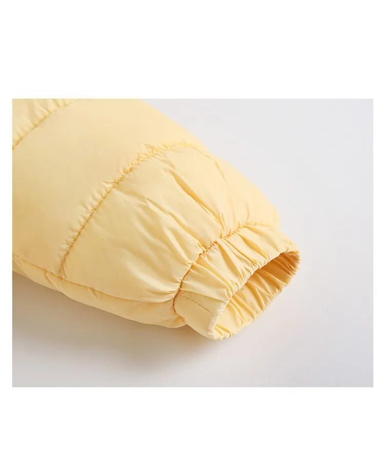 New Newborn Baby Clothes Jumpsuit, Solid Color Crawling Clothes for Boys and Girls Aged 0-3 Years, Winter Cotton Outfits for