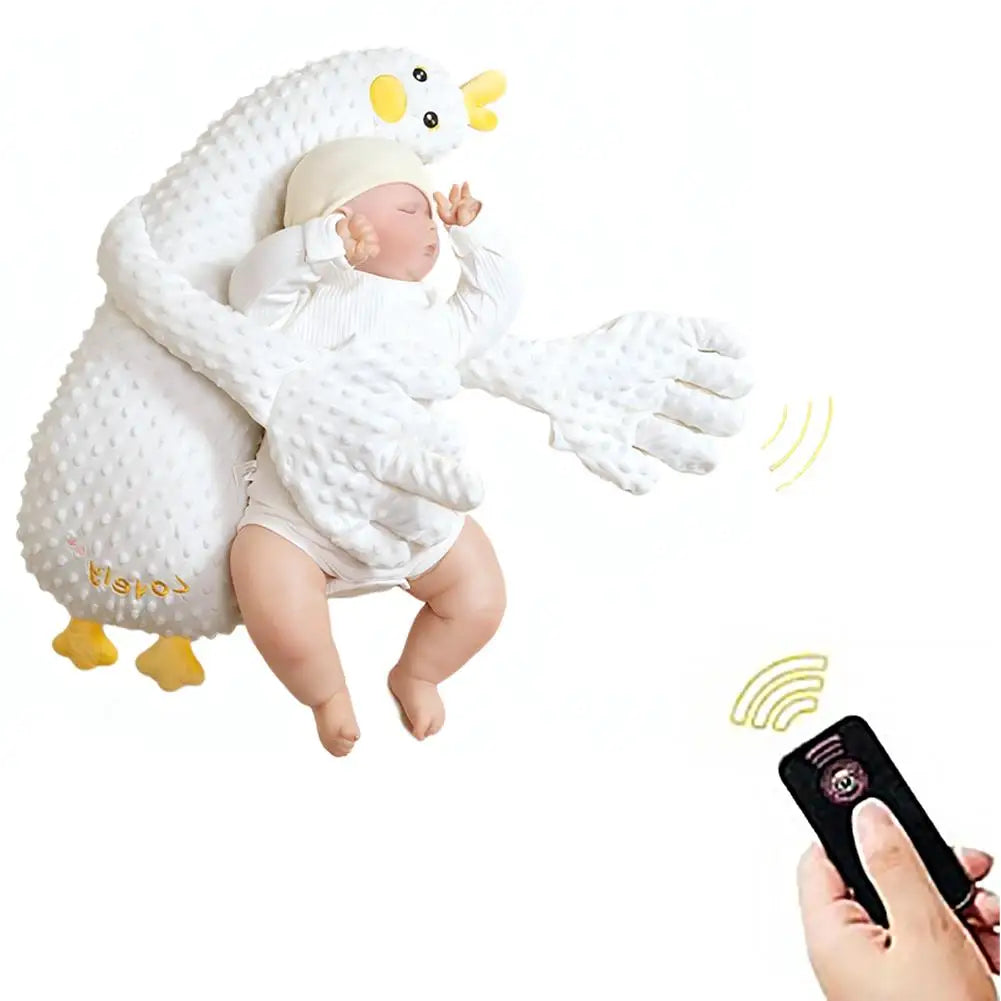 Cartoon Baby Sleeping Patting Doll with Soothing Palm Remote Control Electric Baby Hand Pillow Soothing Palm Patting For Toddler