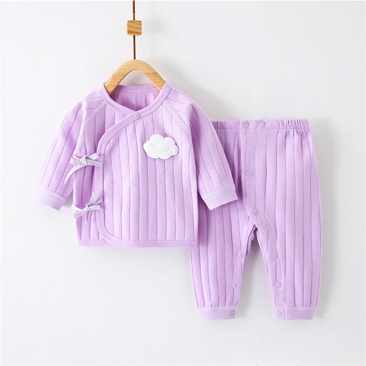 Infant Baby Set 0-6M Spring Autumn Newborn Baby Boys Girls Set Casual Clothes For Girl Long Sleeve T Shirt and Pants Costume