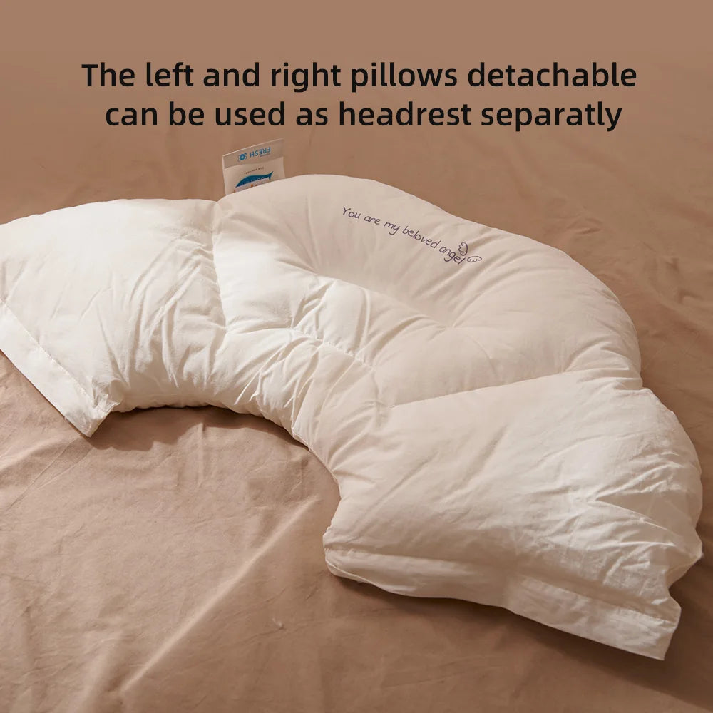 Sunveno Kids Pillows Removable Surround-Style Children Sleep Pillow Cuddle Cushion Soothing Pillow for 2-6 Years