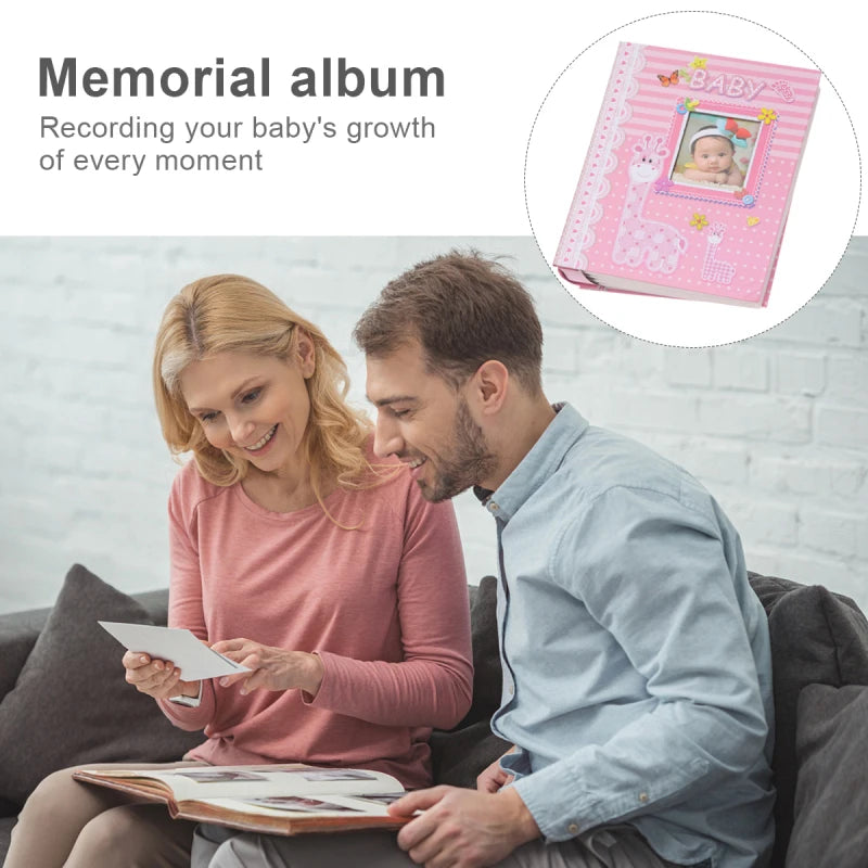 Interstitial Pages Baby Photo Album For Diy Child Growth Record Albums Photo Storage Books Home Decor Keepsake Memories