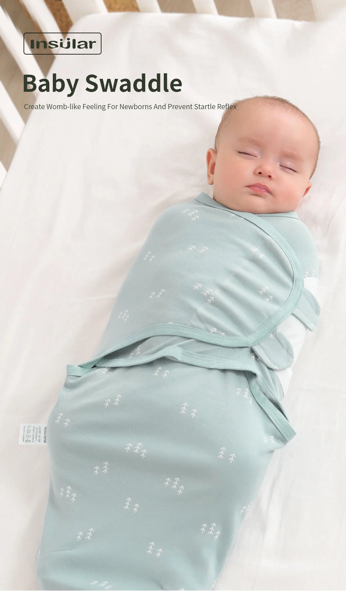 INSULAR New Baby Sleeping Bag Newborn Swaddle Envelope Cocoon Wrap Swaddle Soft 100% Cotton Sleep Blanket Baby Blankets