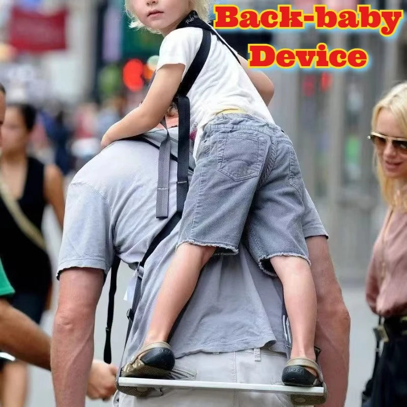 Ergonomic Baby Carrier with Standing Assist Footrest Outdoor Hiking Backpack Front Facing Carrier Infant Toddler Parent Hands
