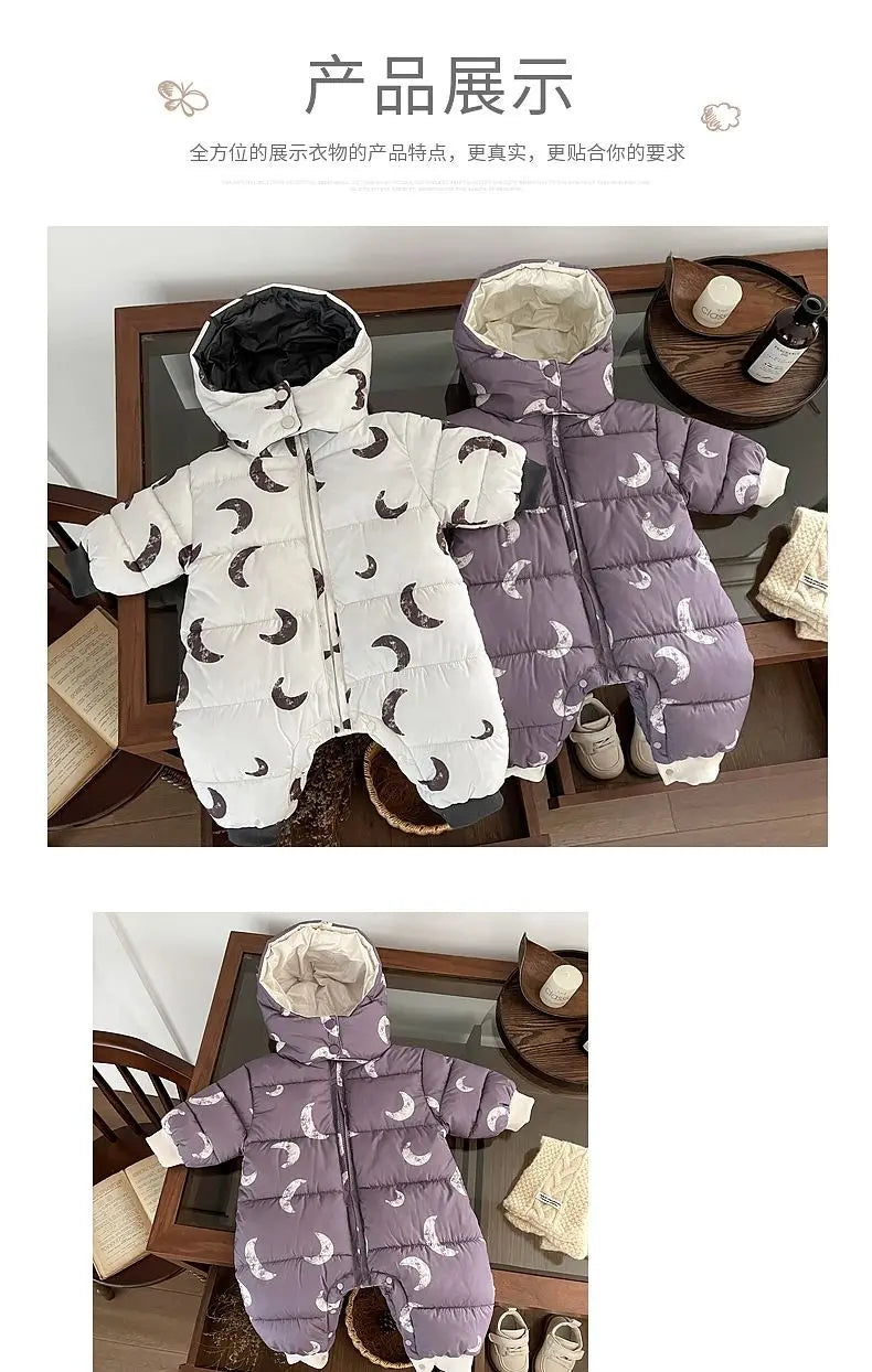 2026 Newborn Baby Clothes Winter Rompers Jumpsuit Cotton Jacket Outwear Girls' Thick Warm Climbing Clothes Bodysuits One-Pieces