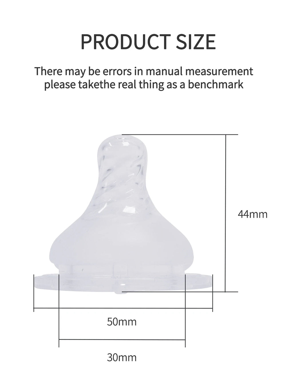 1 Pcs Baby Bottle Nipples Wide Mouth Thickening Three Dimensional Simulation Of Breast Milk 5cm Silicone Nipple Baby Items