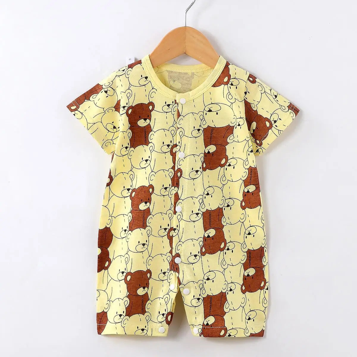 0-24month Baby Clothes Summer Toddler Jumpsuit Printed Fashion Cute Infantil Costume Cotton Short Sleeve Climbing Clothes Onesie