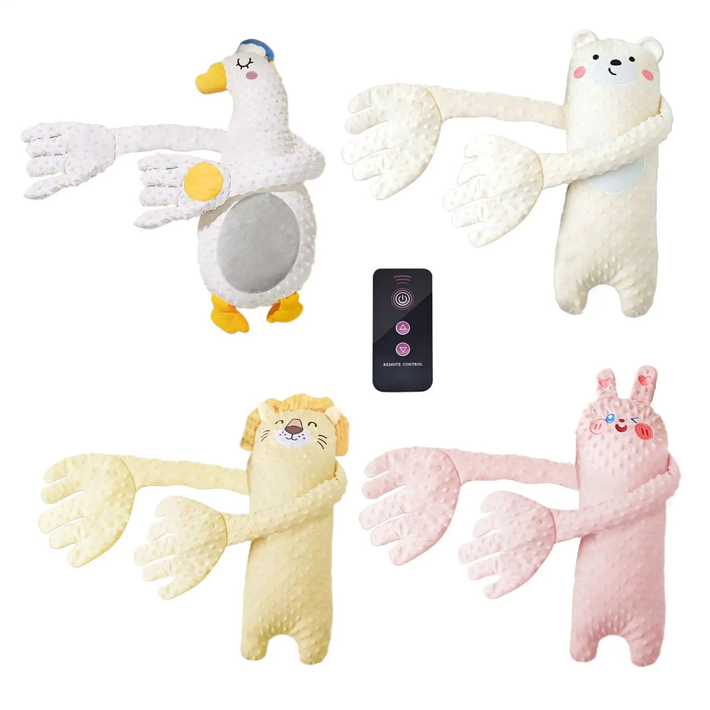 Remote Control Electric Baby Sleep Toy Baby Sleep Aid Companion Cartoon Patting Patter Cartoon Baby Sleep Aid Soother Pillow