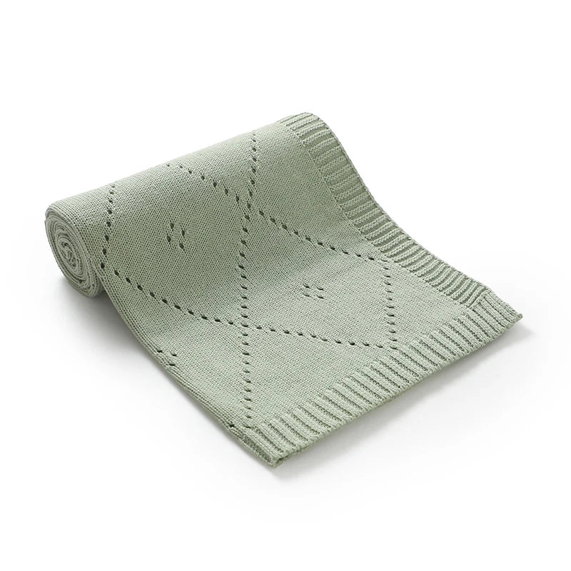 90*70cm Cotton Baby Blankets Knit Newborn Boys Girls Sleeping Covers Stuff for Stroller Bed Best Comfort Infant Toddler Cellular