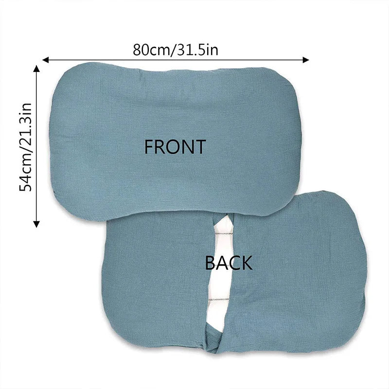 Baby Lounger Covers Muslin Soft and Breathable Slipcover for Snuggle Me Lounger Machine Washable &Zipper-Free for Safe Daily Use