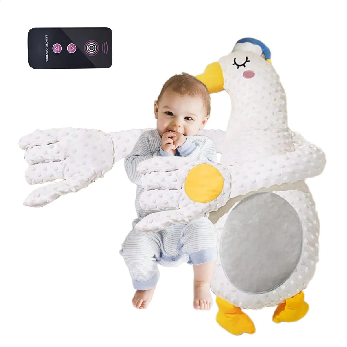 Remote Control Electric Baby Sleep Toy Baby Sleep Aid Companion Cartoon Patting Patter Cartoon Baby Sleep Aid Soother Pillow