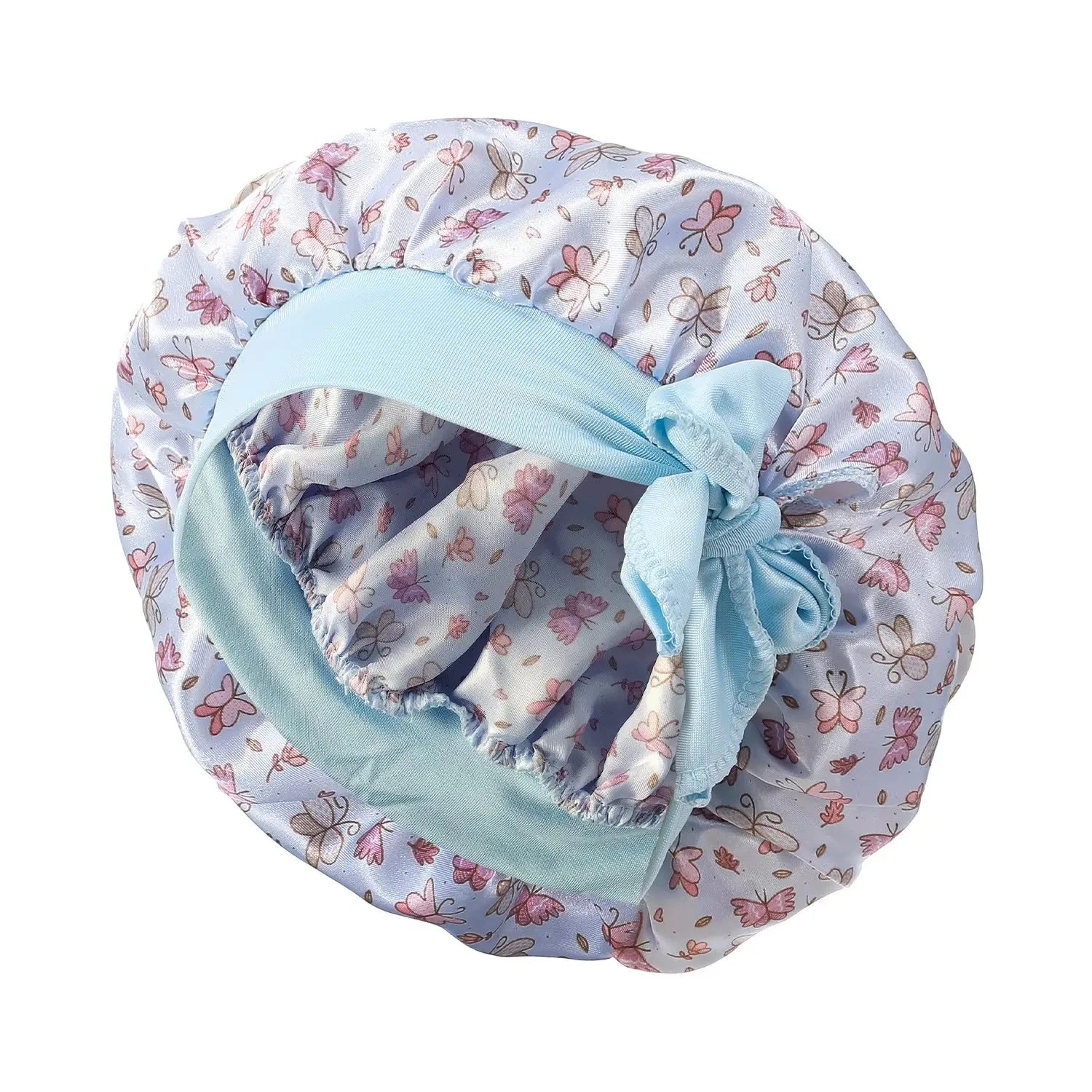Satin Bonnet for Baby Hair Care Night Sleep Silk Beanie Hat Newborn Baby Girls Children Sleeping Bonnets Cap Kids Cooking Hat