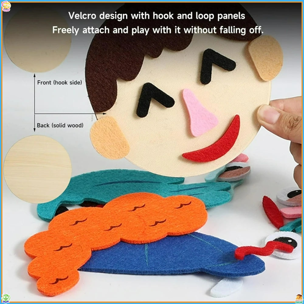 Montessori Toy for Toddlers 3-6, Kid's Social Emotional Learning Toys, Early Educational Children's Handmade/Creative DIY Toys