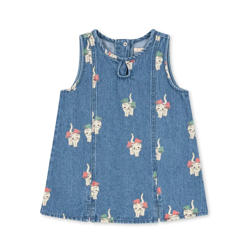 26 KS Toddler Girls Denim Overalls Boys Lemon Jacket Jeans Girl Cat Vest Dress Children Clothes Set Kids Fashion Outerwear Pants