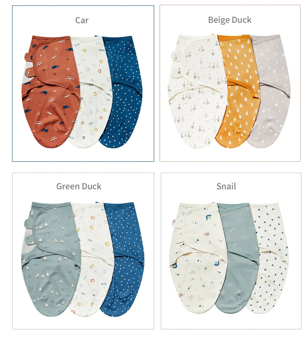 INSULAR New Baby Sleeping Bag Newborn Swaddle Envelope Cocoon Wrap Swaddle Soft 100% Cotton Sleep Blanket Baby Blankets