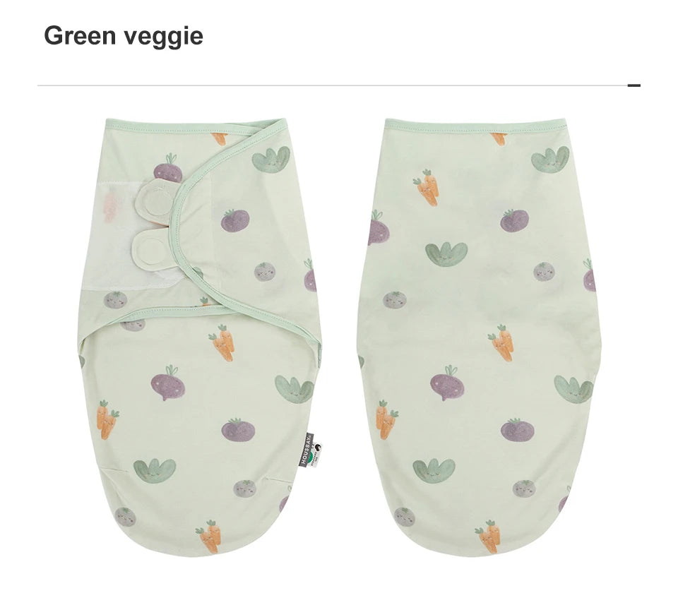 0-6 Months Baby Sleeping Bag Summer Thin Single Layer 100% Cotton Soft Breathable Newborn Swaddle Wrap Anti-Startle Sleepsack