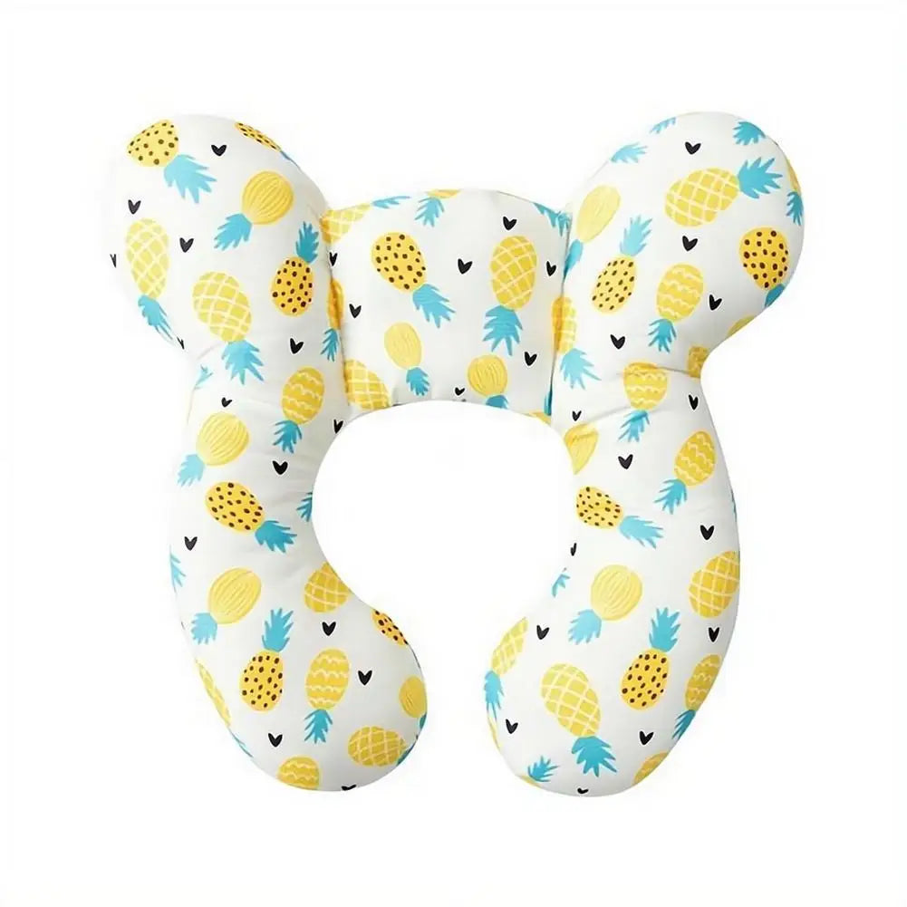 Baby U-shaped Neck Support Pillow Soft Cotton Travel Headrest for Car Seat Stroller Airplane Toddler Cushion for 0-3 Years Old