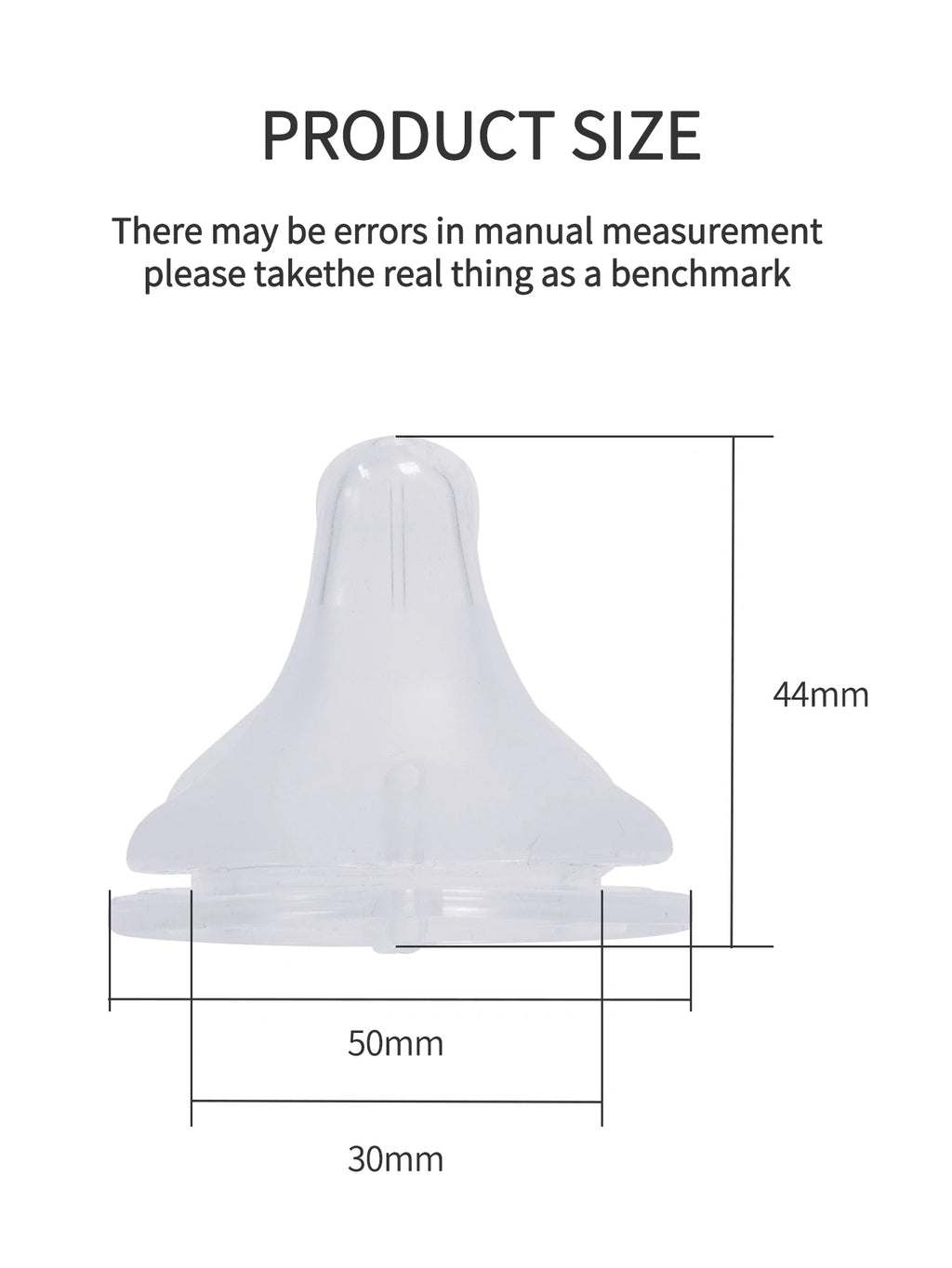 1 Pcs Baby Bottle Nipples Wide Mouth Thickening Three Dimensional Simulation Of Breast Milk 5cm Silicone Nipple Baby Items
