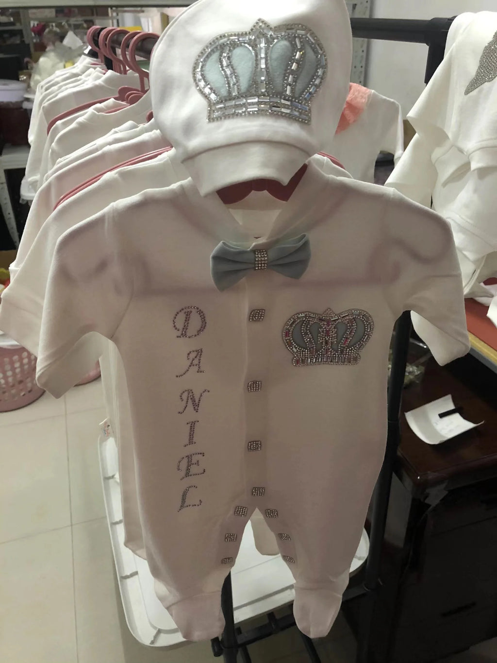 Newborn Baby Girl Coming Home Hospital Outfit Sequines Lace Tulle Romper Onesie with Blanket Princess Boho Clothes Photo Shoot