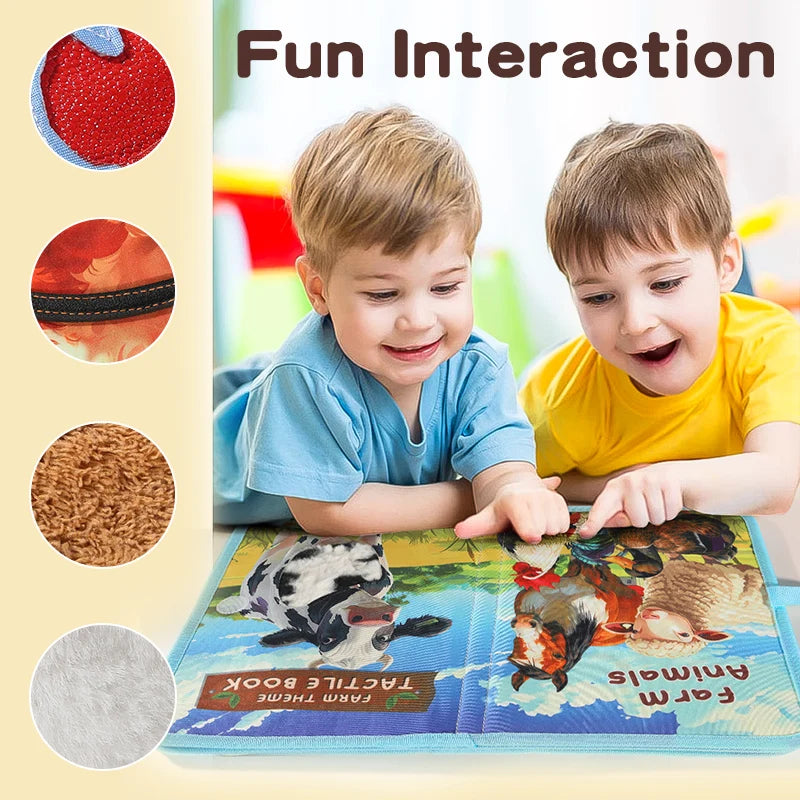 Children's Enlightenment and Early Education Cognitive Picture Books Simulated Animals Unstoppable 3D Books Touch Books Farm