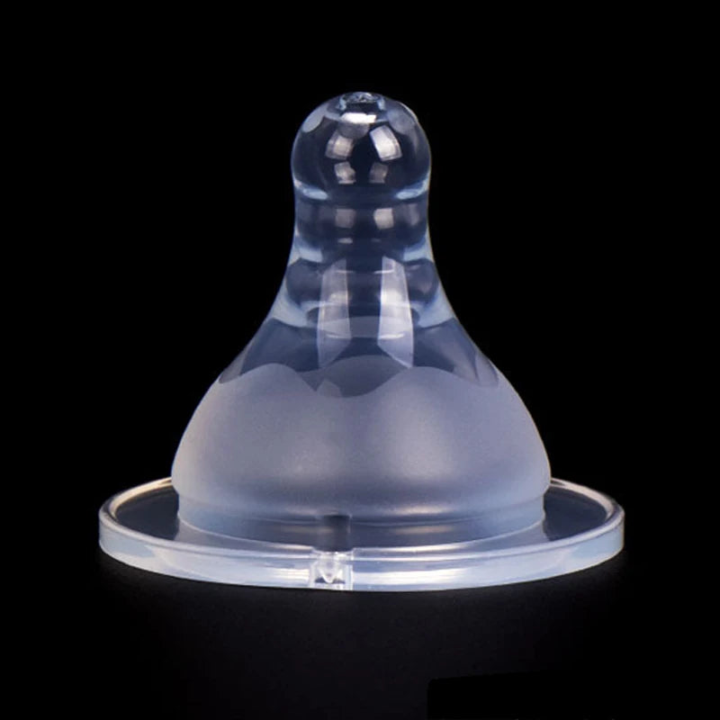 5cm Baby Silicone Wide Mouth Nipples Pacifier 100% Bpa Free Liquid Silicone Wide Neck Bottle Nipple Pacifiers Anti-Colic Hole