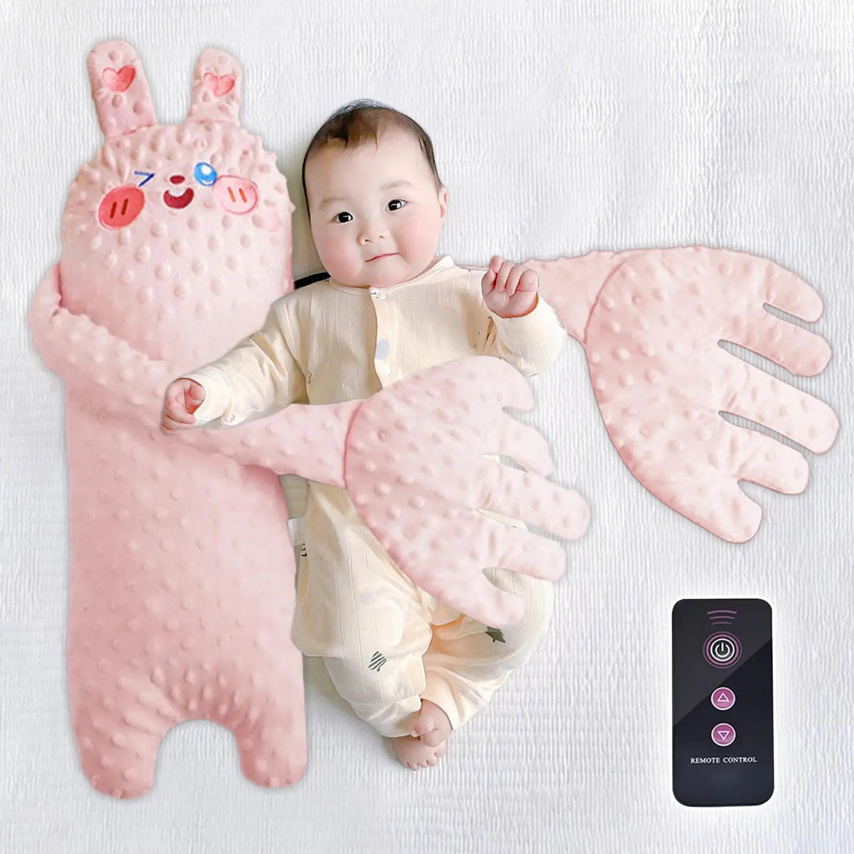Remote Control Electric Baby Sleep Toy Baby Sleep Aid Companion Cartoon Patting Patter Cartoon Baby Sleep Aid Soother Pillow