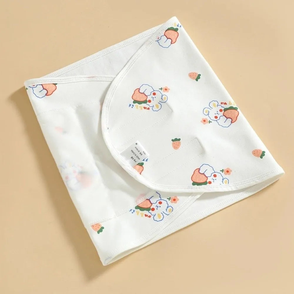 Comfortable Anti-startle Baby Sleeping Bag Cotton Single Layer Baby Swaddle Blanket Cartoon Newborn Sleep Bag Wrap