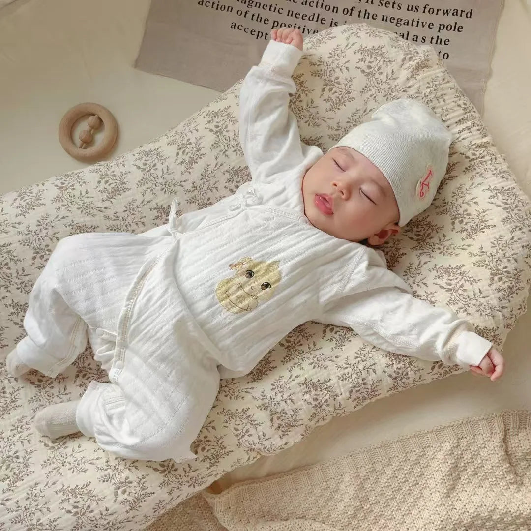 Baby Lounger Covers Muslin Soft and Breathable Slipcover for Snuggle Me Lounger Machine Washable &Zipper-Free for Safe Daily Use