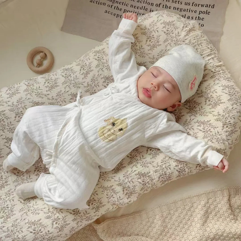 Baby Lounger Covers Muslin Soft and Breathable Slipcover for Snuggle Me Lounger Machine Washable &Zipper-Free for Safe Daily Use