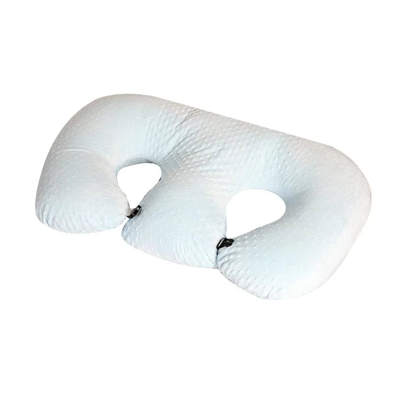Baby Twin Pillow Multi Functional Nursing Pillow Anti Overflow Spitting Pillows Cushion for Newborns Feeding Bed Baby Nest