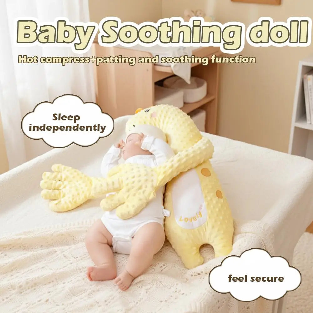 Cartoon Baby Sleeping Patting Doll with Soothing Palm Remote Control Electric Baby Hand Pillow Soothing Palm Patting For Toddler
