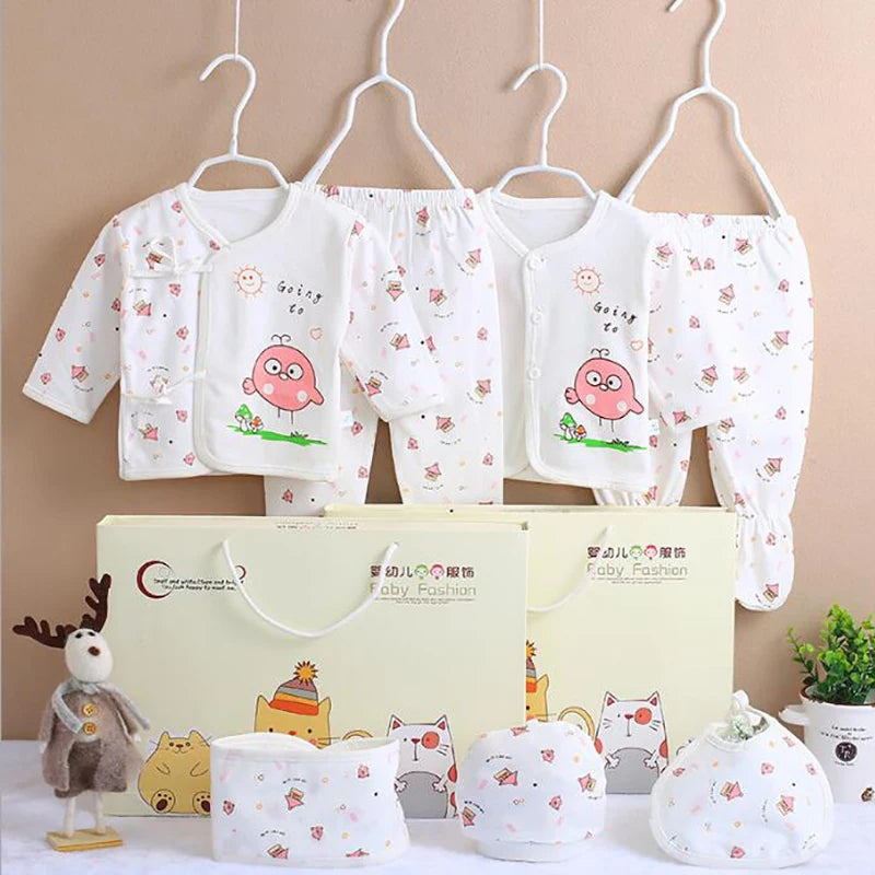 0-3 Months Infant Clothing Set Cotton Newborn Boys Baby for Girls Print Girl Suits